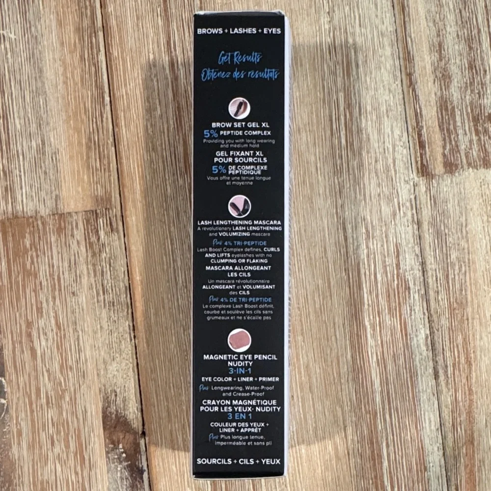 NUDESTIX Nudes Trio Eye Color Stick, Brow Gel, and Mascara Set